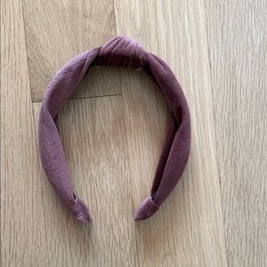 LOFT Dusty Rose Velvet Headband
